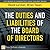 Duties and Liabilities of the Board of Directors, The