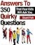 Answers to 350 Quirky Quest...