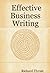 Effective Business Writing