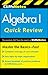 CliffsNotes Algebra I Quick Review