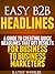 Easy B2B Headlines by Kathy Wheeler