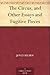 The Circus, and Other Essays and Fugitive Pieces