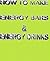 How to Make Energy Drinks and Energy Bars