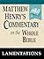 Matthew Henry's Commentary on the Whole Bible-Book of Lamentations