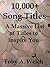 10,000+ Song Titles: A Mass...