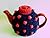 Funky retro dotted tea cosy crochet pattern