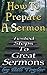 How to Prepare a Sermon by Bill Taylor
