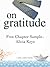 On Gratitude SAMPLE by Todd Aaron Jensen