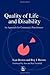 Quality of Life and Disability: An Approach for Community Practitioners
