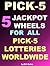 5 JACKPOT WHEELS For PICK-5 ONLY - 100% Guaranteed To Hit The Jackpot When...