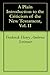 A Plain Introduction to the Criticism of the New Testament, Vol. II