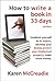How to Write a Book in 33 Days