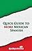 Quick Guide to More Mexican Spanish (Spanish Vocabulary Quick Guides)