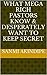 What Mega Rich Pastors Know & desperately want to Keep Secret