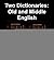 Two Dictionaries by Herbert Coleridge