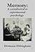 Memory: A Contribution to Experimental Psychology