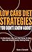 Low Carb Diet Strategies Yo...