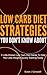 Low Carb Diet Strategies You Don't Know About