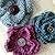 Corsage Knitting Pattern - Knit a trio of vintage style flower pin brooches