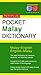 Pocket Malay Dictionary: Malay-English English-Malay (Periplus Pocket Dictionaries)