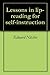 Lessons in lip-reading for self-instruction