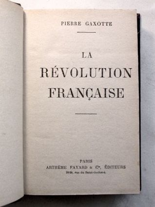La Révolution française (Paperback)