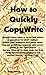 How to Quickly CopyWrite