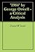 'I984' by George Orwell - a...