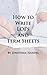 How to Write LOIs and Term Sheets by Jonathan Handel