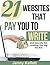 21 Websites That Pay You to Write (and secrets for making the big bucks!)