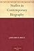 Studies in Contemporary Biography