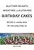 GLUTTONY DELIGHTS Wheat Free and Gluten Free BIRTHDAY CAKES Recipes (GLUTTON DELIGHTS Book 1)