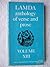 LAMDA ANTHOLOGY XIII by William Scammell