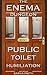 The Enema Dungeon: Public Toilet Humiliation