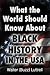 WHAT THE WORLD SHOULD KNOW ABOUT... BLACK HISTORY IN THE
