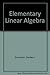 Elementary linear algebra
