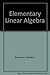 Elementary linear algebra