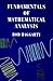 Fundamentals of Mathematical Analysis