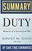 Duty: Memoirs of a Secretary at War by Robert M Gates -- Summary, Review & Analysis