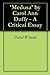 'Medusa' by Carol Ann Duffy - A Critical Essay
