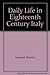 Daily Life in Eighteenth Century Italy