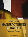Manufacturing Strategy Texts and Cases Manufacturing Strategy Texts and Cases