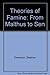 Theories of Famine: From Malthus to Sen