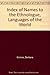 Ethnologue Index Eleventh E...