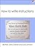 How to write instructions