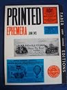 Printed Ephemera: The Changing Use of Type and Letterforms in English and American Printing Printed Ephemera: The Changing Use of Type and Letterforms in English and American Printing
