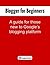 Blogger for Beginners