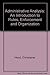 Administrative Analysis