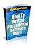 How To Write a Paranormal R...