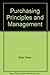 Purchasing principles and management